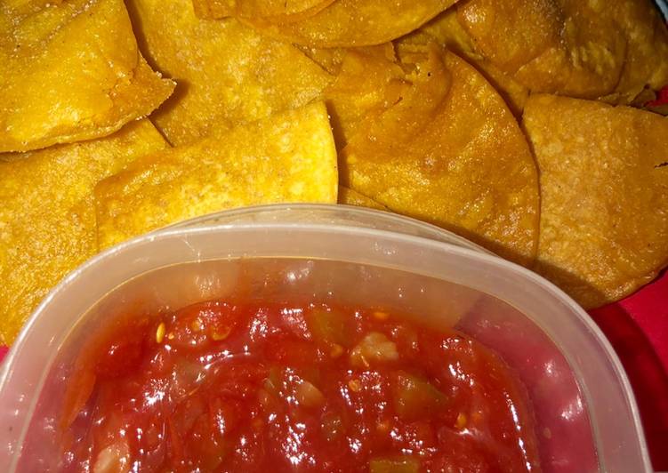 Step-by-Step Guide to Prepare Super Quick Homemade Restaurant style yellow corn tortilla chips