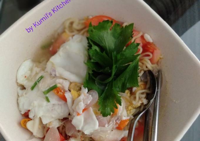 Yuk intip, Resep gampang membuat Mie instan kuah pedas seger dijamin sesuai selera
