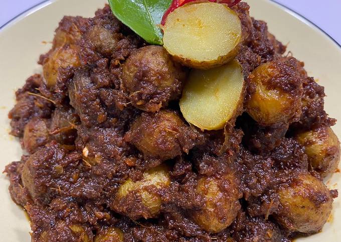 Resep Rendang Kentang Vegetarian Oleh Santhi Serad Cookpad