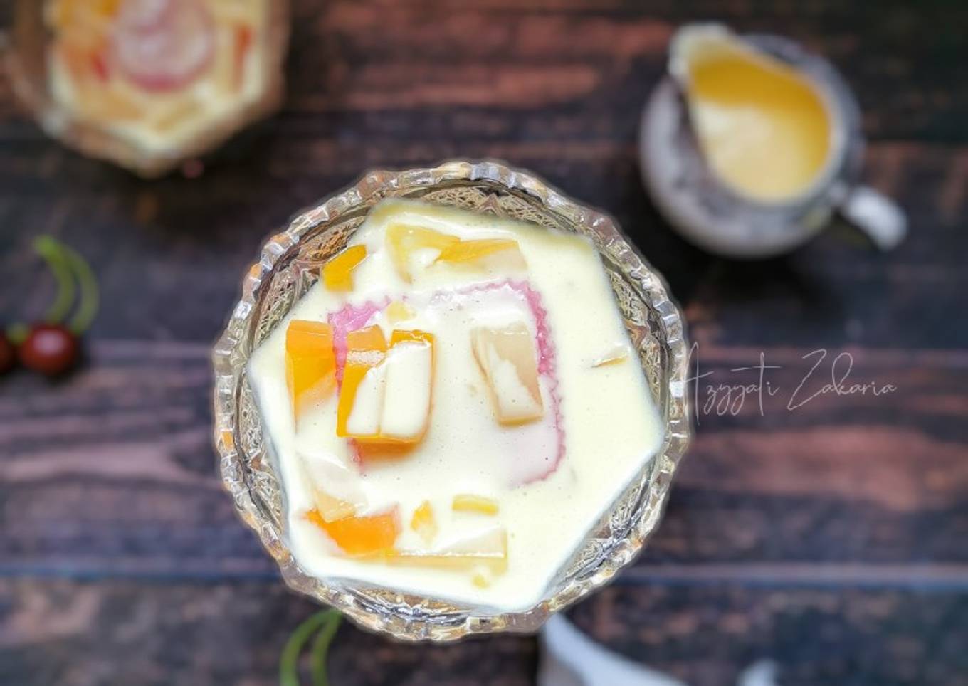 Koktail dengan kisah puding