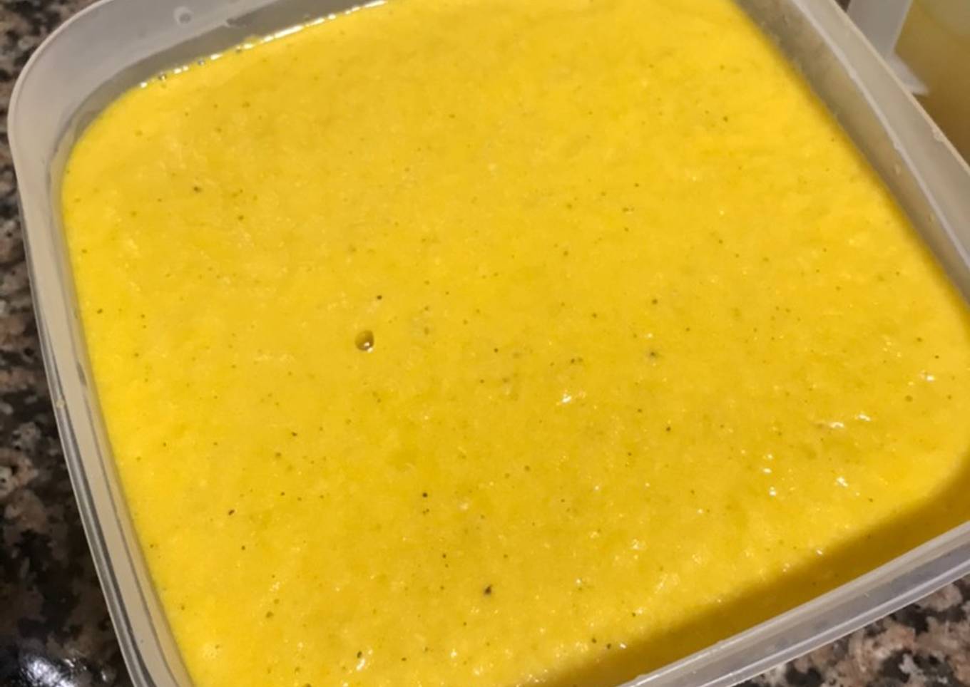Crema de verdura y pollo