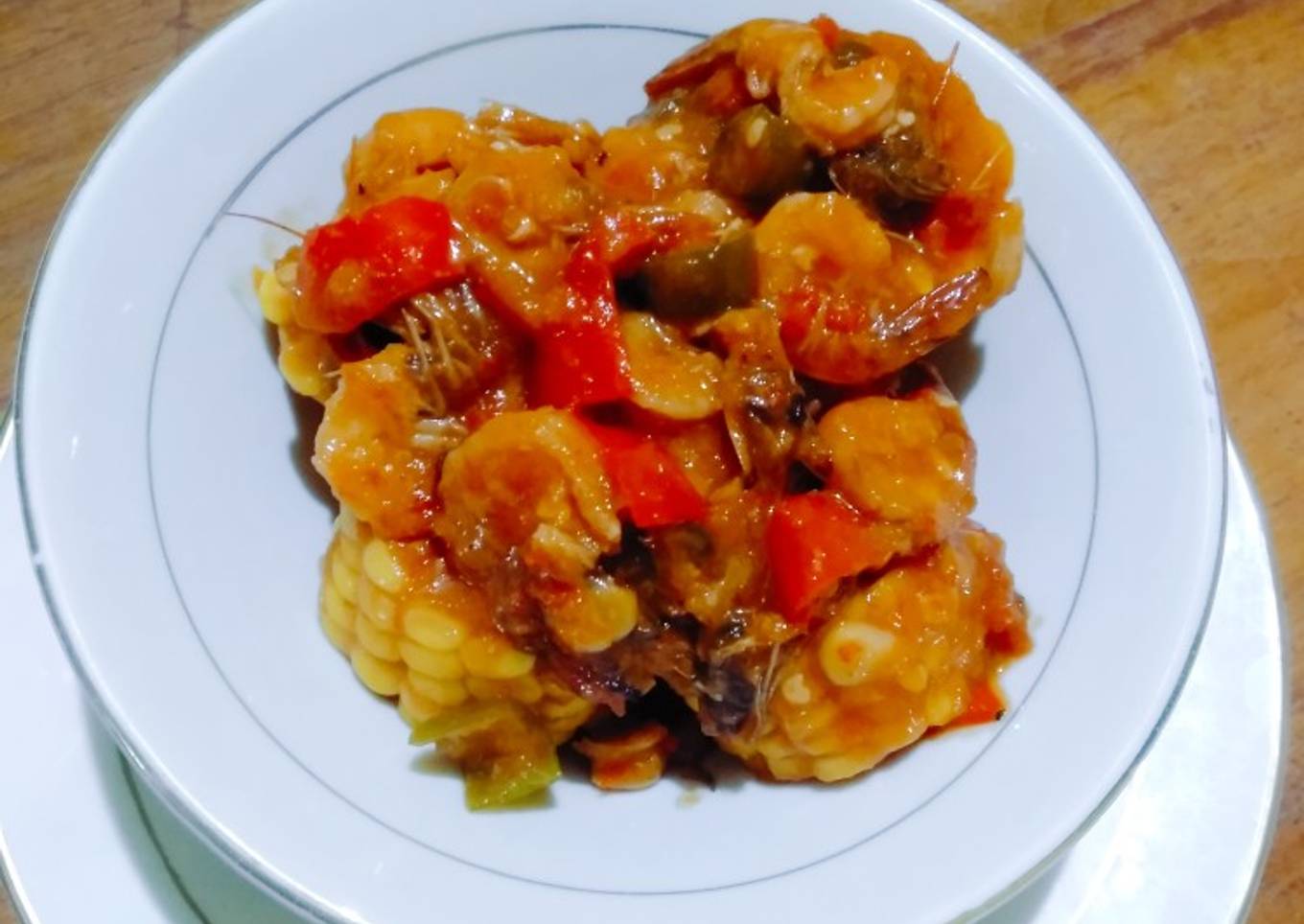Udang jagung asam,manis,pedas