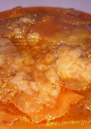 Foto principal de Sopas de ajo con tomate y pimiento