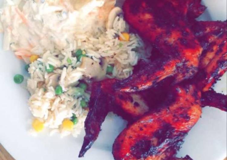 Garlic mushroom fried rice π