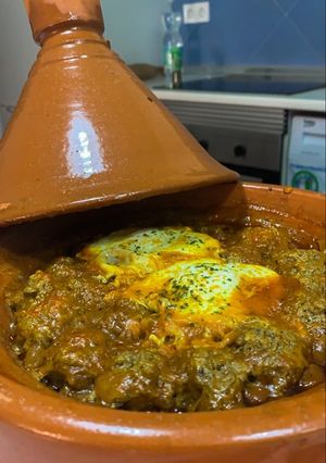 Una foto de Tajine de carne picada