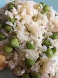 Arroz integral con chícharos