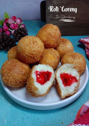 Foto resep Roti goreng isi strawberry
