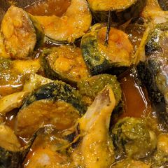 Surmai curry (king mackerel) A picture of Surmai curry (king mackerel).