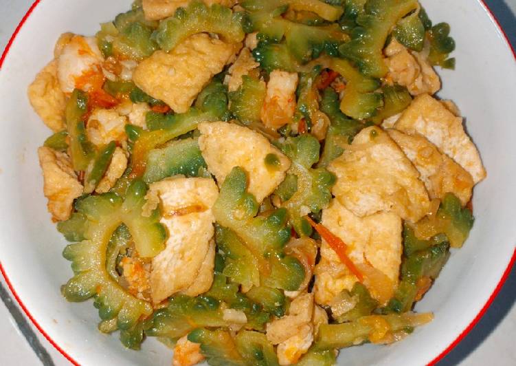 Tumis Pare Udang Tahu