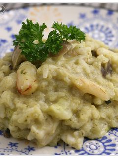 菠菜蟹肉奶油燉飯 的食譜成品照片