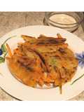 Pajeon (Pancake coreani salati carote, cipolla e zucchina) 🥕🥒🥞 🇰🇷