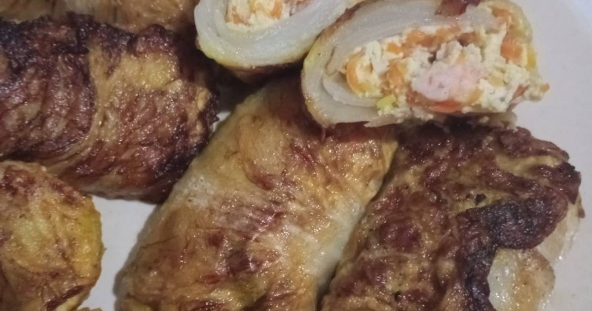 Resep Sawi Gulung Isi Udang Tahu Oleh Agustini Tini Cookpad