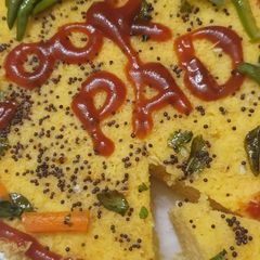 A picture of Veggie dhokla.