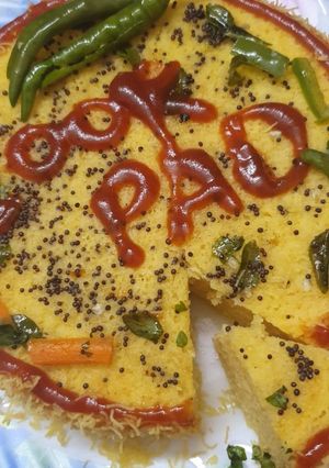A picture of Veggie dhokla.