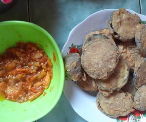 Mudahnya Membuat Terong goreng tepung sambal Geprek Enak Bergizi