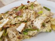 A picture of asparagus frittata