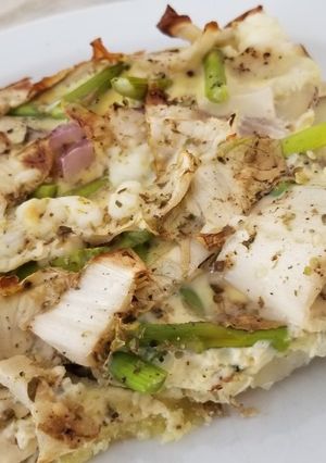 A picture of Spring frittata.