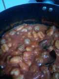 Mini albóndigas de carne molida de vacuno con Ñoquis envasados
