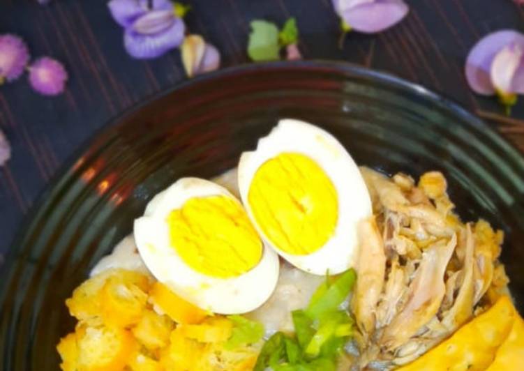 Cara Memasak Cepat Bubur Ayam Tak BerKuah Ala Warung