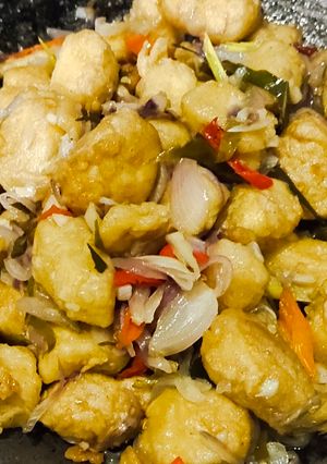 Foto resep Tahu Sutera tumis Sambal Matah