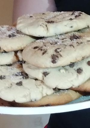 Una foto de Galletas con chispas de chocolate