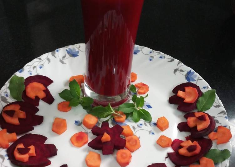 Recipe of Speedy Beet carrot jouice