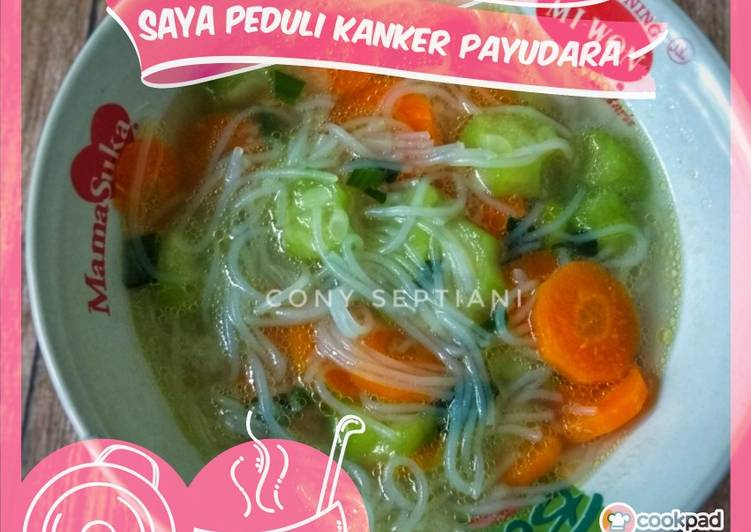 Cara Gampang Menyiapkan Sayur bening oyong soun yang Lezat Sekali