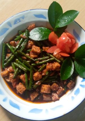 Foto resep Oseng Tempe Kacang Panjang Kecap Manis