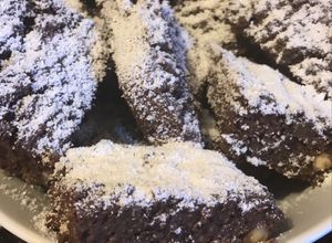 Una foto de Brownies de frijoles