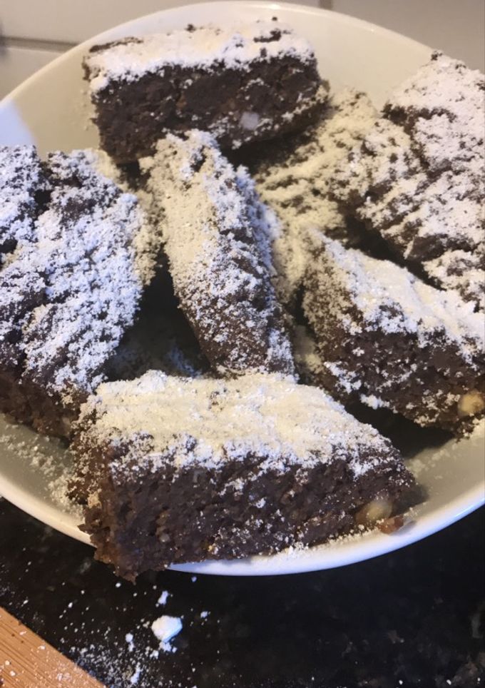 Una foto de Brownies de frijoles