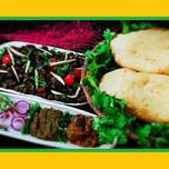 पिंडी छोले और केले के भटूरे (pindi chole aur kele ke bhature recipe in Hindi)