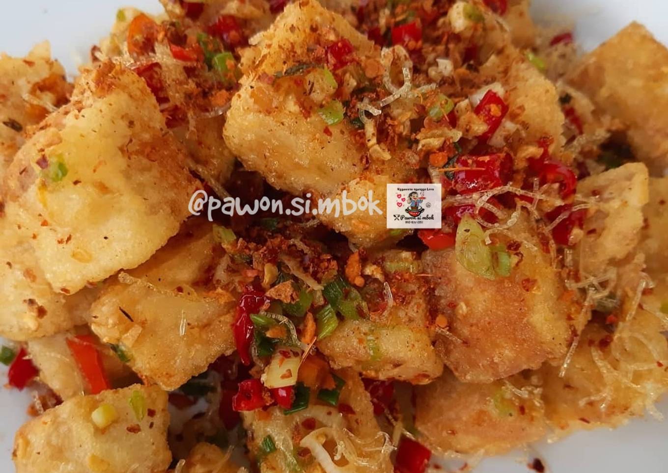 Tahu cabe garam kriuk bihun pawon si mbok