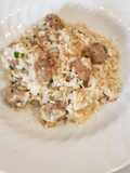 Risotto with Mushroom Meatballs in a Pressure Cooker