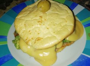 Una foto de Lomito con pan sin carbohidratos