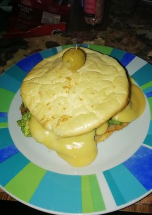 Una foto de Lomito con pan sin carbohidratos