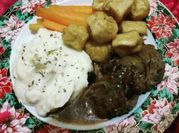 Gambar mashed potato daging giling