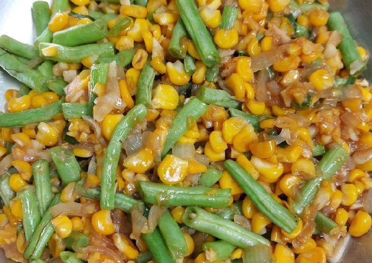 Resep Buncis jagung saos tiram yang simpel