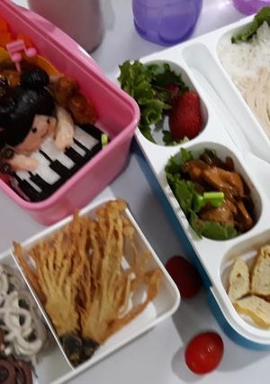Foto resep Mommy bento pianis enoki crispy