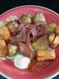 Baby Potatoes Smoked Beef ala Pancious