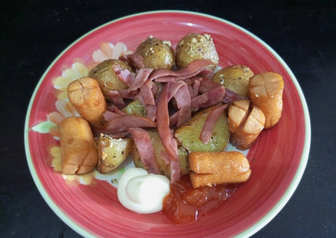 Baby Potatoes Smoked Beef ala Pancious