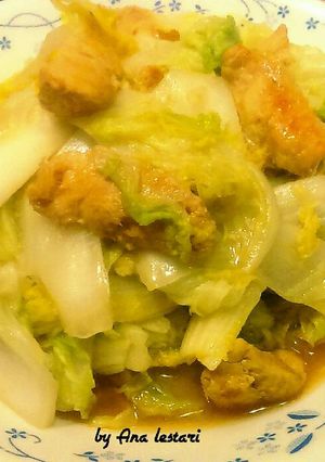 Foto resep Ayam Tumis Sawi Putih