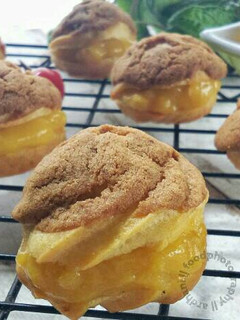 Foto resep Choux Craquelin with Mango Vla