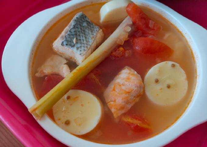 Resep Sup Salmon Tomat Resep Sup Salmon Tomat