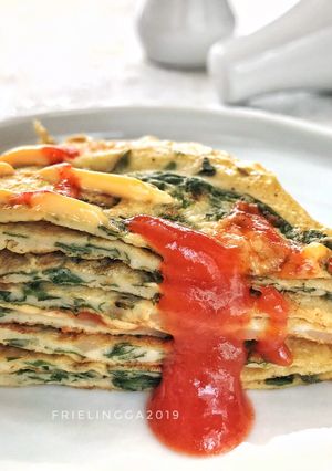 Foto resep Spinach Omelette