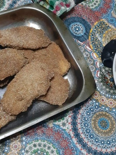 Una foto de Milanesas de berenjena