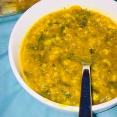 شوربه شوفان بالشبنت والبقدونس 🥦-レシピのメイン写真