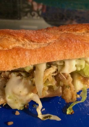 Una foto de Sandwich de Enchilada Verde
