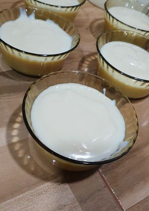 Una foto de Postre - crema de vainilla