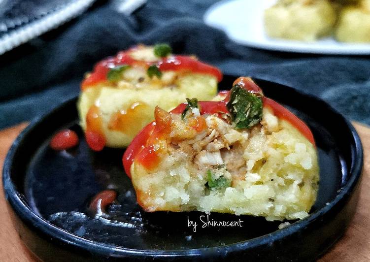 Resep Terbaik Baked Potato with Chicken Veggies (Bisa utk Diet) Yummy Mantul