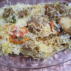 A picture of Beef biryani.